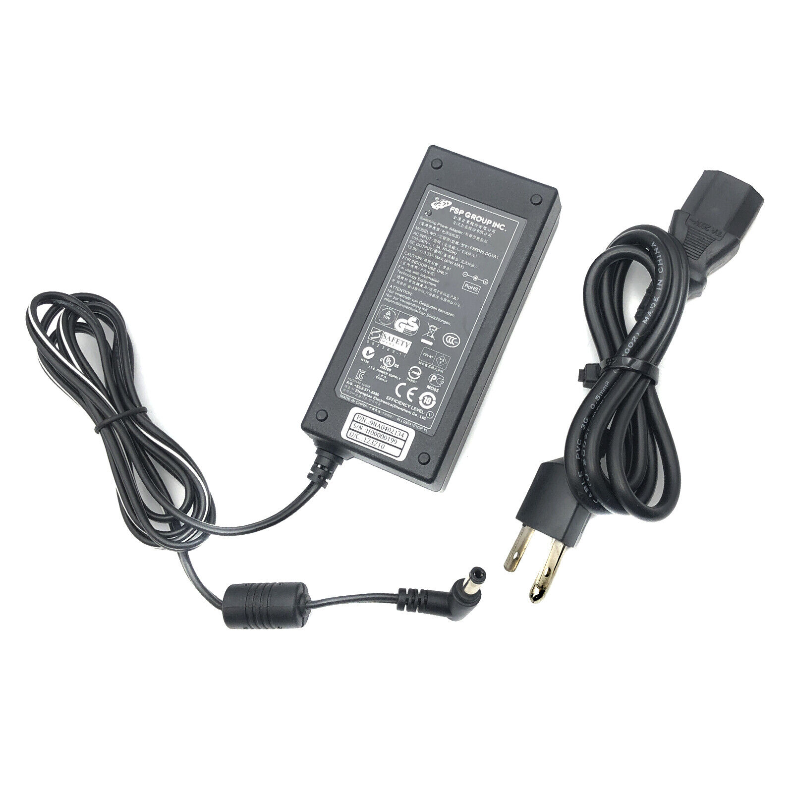 *Brand NEW*Genuine FSP 9NA0402134 12V 3.33A 40W AC/DC Adapter Power Supply